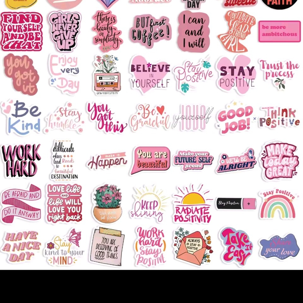 Hot Topic Pink and Red Sticker Design - Picture 7 of 7